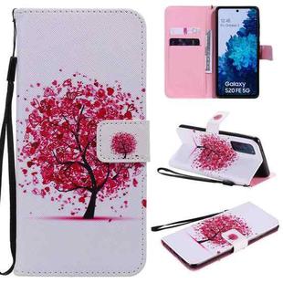 For Samsung Galaxy S20 FE Painting Horizontal Flip Leather Case with Holder & Card Slot & Lanyard(Colorful Tree)