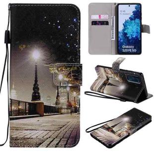 For Samsung Galaxy S20 FE Painted Pattern Horizontal Flip Leather Case, with Wallet & Holder & Card Slots & Lanyard(Cityscape)