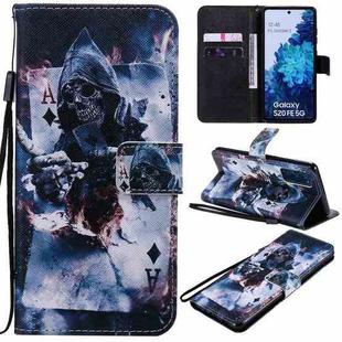 For Samsung Galaxy S20 FE Painted Pattern Horizontal Flip Leather Case, with Wallet & Holder & Card Slots & Lanyard(Magician)