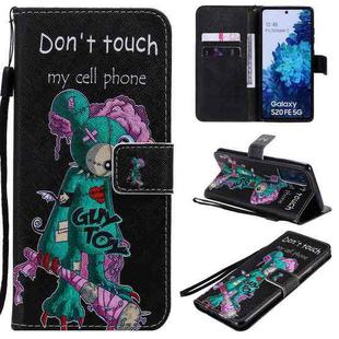 For Samsung Galaxy S20 FE Painted Pattern Horizontal Flip Leather Case, with Wallet & Holder & Card Slots & Lanyard(One-eyed Mouse)