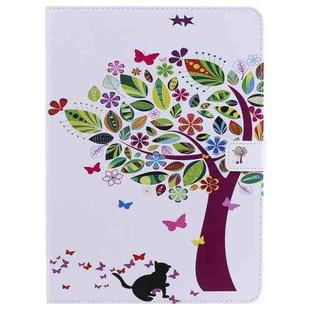Painted Pattern Horizontal Flip Leather Case with Holder & Card Slots & Wallet & Sleep / Wake-up Function For iPad Air 2022 / 2020 10.9 /iPad Pro 11 2020 / 2018(Cat and Tree)