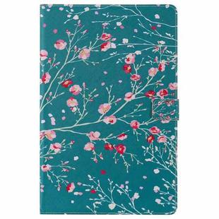 For Lenovo Tab M10 Plus TB-X606F Painted Pattern Horizontal Flip Leather Case with Holder & Card Slots & Wallet & Sleep / Wake-up Function (Apricot Tree)