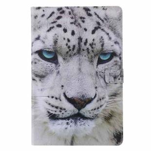 For Samsung Galaxy Tab S6 T860 Painted Pattern Horizontal Flip Leather Case with Holder & Card Slots & Wallet & Sleep / Wake-up Function (White Leopard)