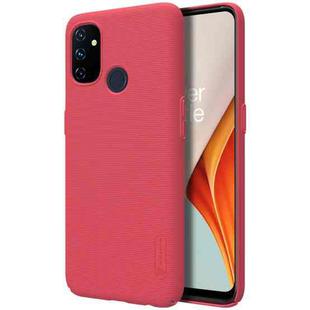 For OnePlus Nord N100 NILLKIN Frosted Concave-convex Texture PC Protective Case(Red)
