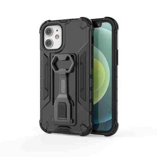 For iPhone 12 mini Peacock Style PC + TPU Protective Case with Bottle Opener (Black)