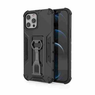 For iPhone 12 Pro Max Peacock Style PC + TPU Protective Case with Bottle Opener(Black)