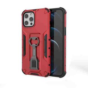 For iPhone 12 Pro Max Peacock Style PC + TPU Protective Case with Bottle Opener(Red)