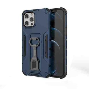 For iPhone 12 Pro Max Peacock Style PC + TPU Protective Case with Bottle Opener(Dark Blue)