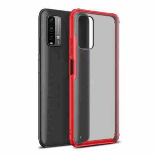 For Xiaomi Redmi Note 9 4G Four-corner Shockproof TPU + PC Protective Case(Red)