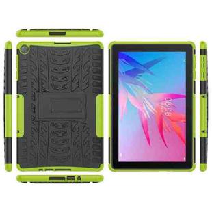 For Huawei MatePad T10/T10S/Enjoy 2 Tire Texture Shockproof TPU+PC Protective Case with Holder(Green)