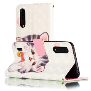 For Xiaomi Mi CC9 3D Pattern Colored Drawing Horizontal Flip Leather Case with Holder & Card Slots & Wallet & Lanyard(Bell Cat)