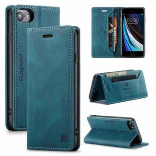 AutSpace A01 Retro Skin-feel Crazy Horse Texture Horizontal Flip Leather Case with Holder & Card Slots & Wallet & RFID For iPhone 6(Blue)