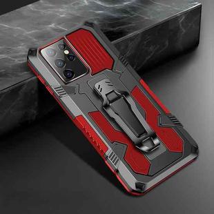 For Samsung Galaxy S21 Ultra 5G Machine Armor Warrior Shockproof PC + TPU Protective Case(Red)