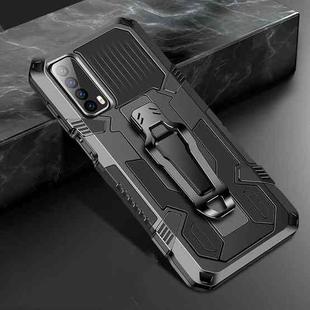 For Huawei P smart 2021 / Y7a Machine Armor Warrior Shockproof PC + TPU Protective Case(Black)