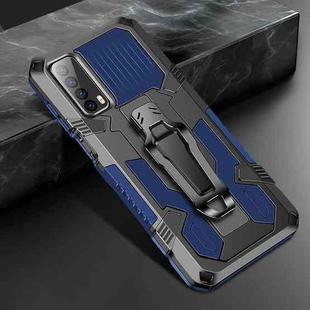 For Huawei P smart 2021 / Y7a Machine Armor Warrior Shockproof PC + TPU Protective Case(Royal Blue)