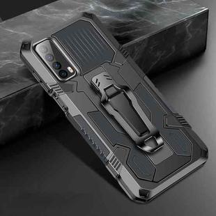 For Huawei P smart 2021 / Y7a Machine Armor Warrior Shockproof PC + TPU Protective Case(Space Gray)