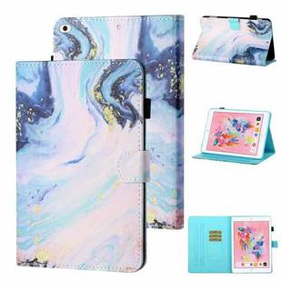Coloured Drawing Stitching Horizontal Flip Leather Case with Holder & Card Slot & Sleep / Wake-up Function For iPad Air / Air 2 / 9.7 (2017) & (2018)(Quicksand)