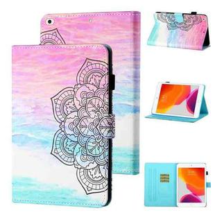 Coloured Drawing Stitching Horizontal Flip Leather Case with Holder & Card Slot & Sleep / Wake-up Function For iPad mini 5 / 4 / 3 / 2 / 1(Colorful Mandala)