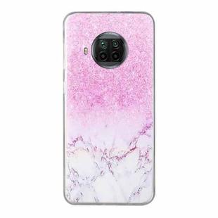 For Xiaomi Mi 10T Lite Coloured Drawing Pattern Transparent TPU Protective Case(Marble)