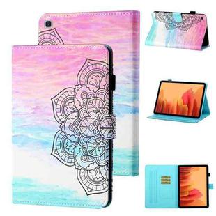 For Samsung Galaxy Tab A7 10.4 (2020) T500/T505 Coloured Drawing Stitching Horizontal Flip Leather Case with Holder & Card Slot & Sleep / Wake-up Function(Colorful Mandala)