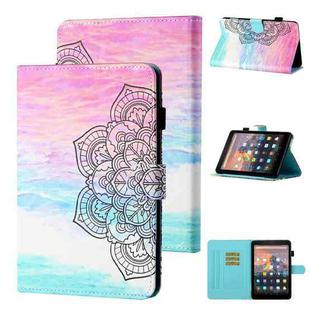 For Amazon Kindle Paperwhite 4 / 3 / 2 / 1 Coloured Drawing Stitching Horizontal Flip Leather Case with Holder & Card Slot & Sleep / Wake-up Function(Colorful Mandala)