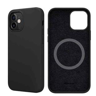 For iPhone 12 mini NILLKIN Flex Pure Pro Series Silicone Magsafe Case (Black)