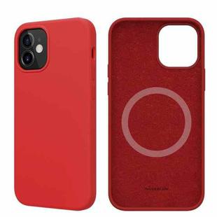 For iPhone 12 mini NILLKIN Flex Pure Pro Series Silicone Magsafe Case (Red)