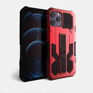 For iPhone 12 mini Vanguard Warrior All Inclusive Double-color Shockproof TPU + PC Protective Case with Holder (Red)