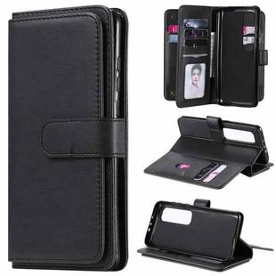 For Xiaomi Mi 10 Ultra Multifunctional Magnetic Copper Buckle Horizontal Flip Leather Case with Bracket & 10 Card Slots & Wallet & Photo Frame(Black)