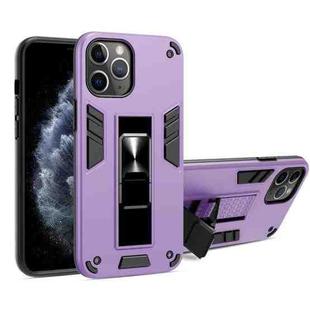 For iPhone 11 Pro Max 2 in 1 PC + TPU Shockproof Protective Case with Invisible Holder (Purple)