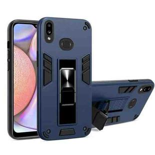 For Xiaomi Redmi Note 7 2 in 1 PC + TPU Shockproof Protective Case with Invisible Holder(Royal Blue)