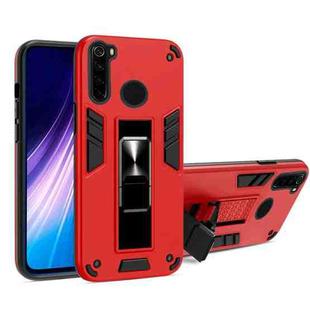 For Xiaomi Redmi Note 8 2 in 1 PC + TPU Shockproof Protective Case with Invisible Holder(Red)