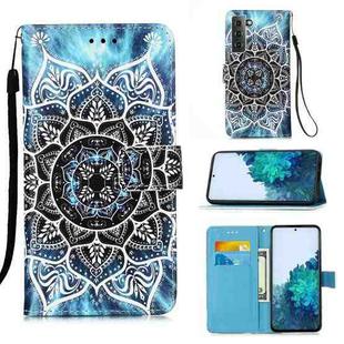For Samsung Galaxy S21 5G 3D Painting Horizontal Flip Leather Case with Holder & Card Slot & Lanyard(Mandala)