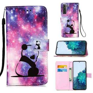 For Samsung Galaxy S21 5G 3D Painting Horizontal Flip Leather Case with Holder & Card Slot & Lanyard(Panda)