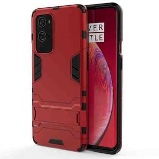 For OnePlus 9 Pro PC + TPU Shockproof Protective Case with Holder(Red)