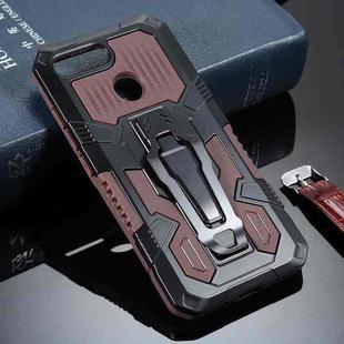 For Xiaomi Redmi 6 Armor Warrior Shockproof PC + TPU Protective Case(Coffee)