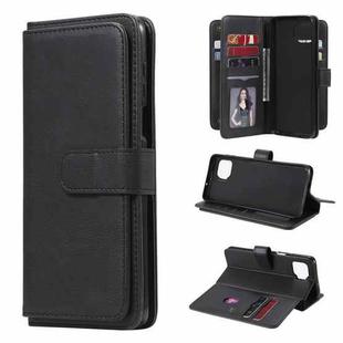 For Motorola Moto G 5G Plus Multifunctional Magnetic Copper Buckle Horizontal Flip Solid Color Leather Case with 10 Card Slots & Wallet & Holder & Photo Frame(Black)