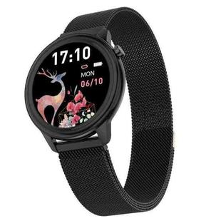 F80 1.3 inch TFT Color Screen IP68 Waterproof Women Smart Watch, Support Body Temperature Monitor / Blood Pressure Monitor / Menstrual Cycle Reminder(Black)