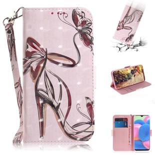 For Galaxy A30s 3D Colored Drawing Horizontal Flip Leather Case with Holder & Card Slot & Wallet & Lanyard(High-Heeled)