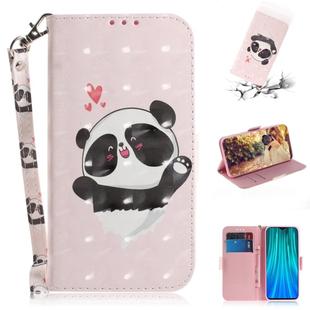 For Xiaomi Redmi Note 8 Pro 3D Colored Drawing Horizontal Flip Leather Case with Holder & Card Slot & Wallet & Lanyard(Love Bear)