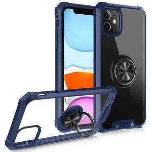 Armor Ring PC + TPU Magnetic Shockproof Protective Case For iPhone 11(Blue)