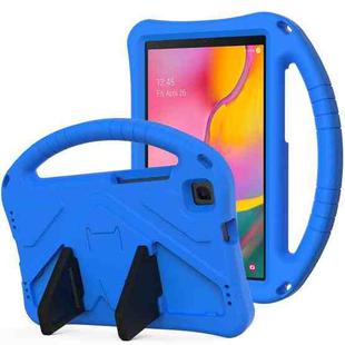 For Samsung Galaxy Tab A 8.0 (2019) T290 / T295 EVA Flat Anti Falling Protective Case Shell with Holder(Blue)