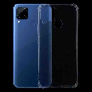 For OPPO Realme C15 Four-Corner Shockproof Ultra-thin TPU Case(Transparent)