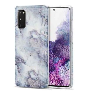 For Samsung Galaxy S20 TPU Glossy Marble Pattern IMD Protective Case(Earthy Grey)