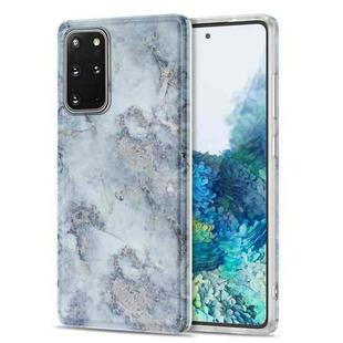 For Samsung Galaxy S20+ TPU Glossy Marble Pattern IMD Protective Case(Earthy Grey)