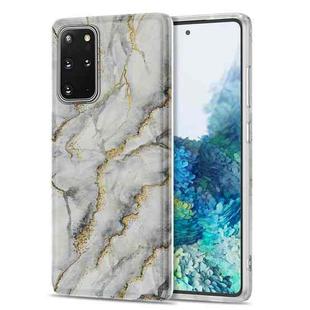 For Samsung Galaxy S20+ TPU Gilt Marble Pattern Protective Case(Grey)