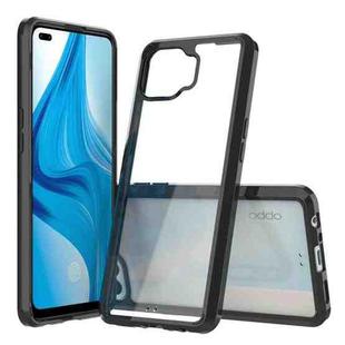 For OPPO A93 Shockproof Scratchproof TPU + Acrylic Protective Case(Black)