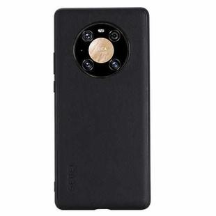For Huawei Mate 40 Pro GEBEI Full-coverage Shockproof Leather Protective Case(Black)