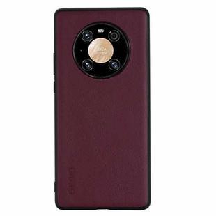 For Huawei Mate 40 Pro GEBEI Full-coverage Shockproof Leather Protective Case(Red)