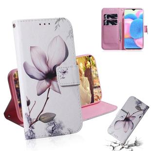 For Galaxy A30s Painting Pattern Coloured Drawing Horizontal Flip Leather Case with Holder & Card Slots & Wallet(Magnolia)